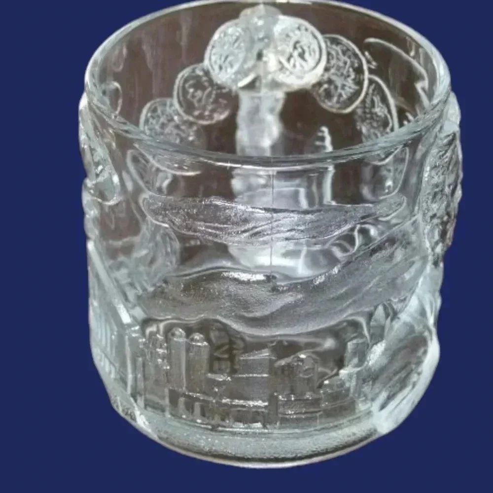 Mc.Donald's vtg lot of 2 clear glass  mug